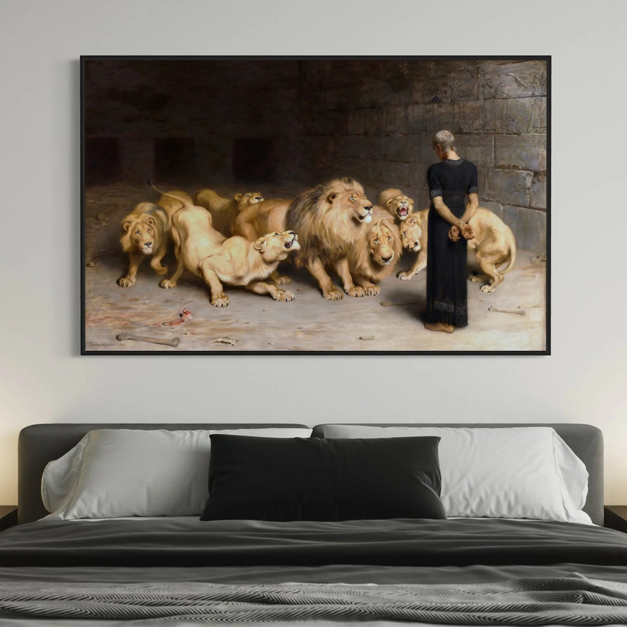 Daniel en el foso de los leones (1872) - Briton Riviere