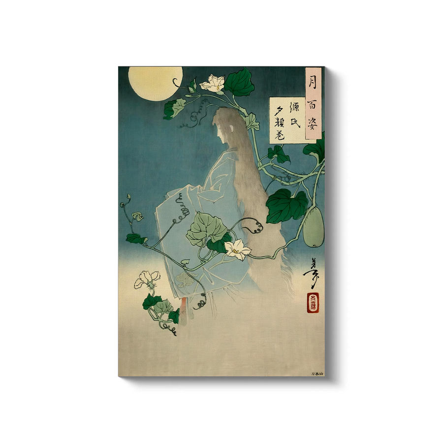 Yoshitoshi Tsukioka (1839-1892) - El capítulo Yugao de La historia de Genji