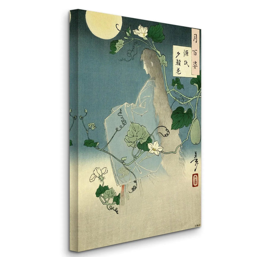 Yoshitoshi Tsukioka (1839-1892) - El capítulo Yugao de La historia de Genji