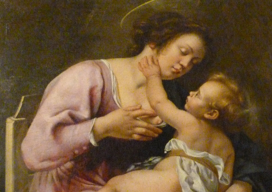 Madonna y Niño - Artemisia Gentileschi