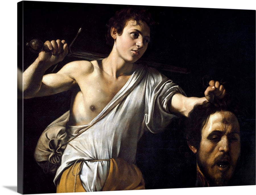 David con la cabeza de Goliat - Caravaggio (horizontal)