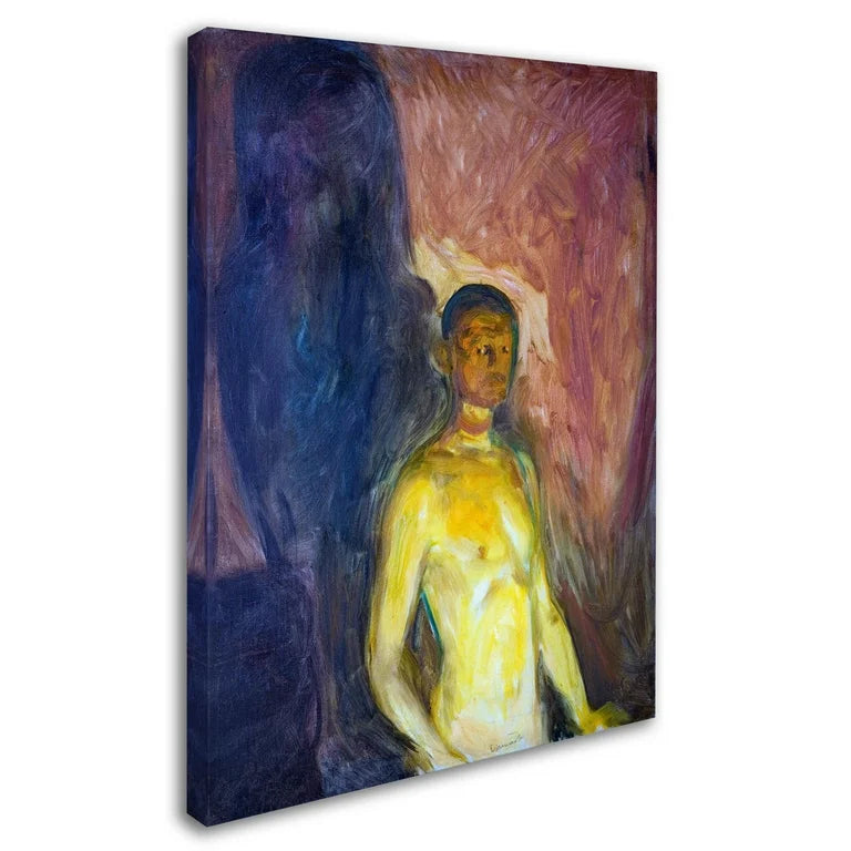 Autorretrato en el infierno - Edvard Munch- Edvard Munch