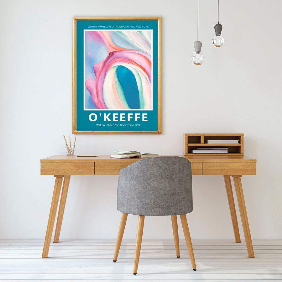 Georgia O'Keeffe - Music, Pink and Blue, 1918.