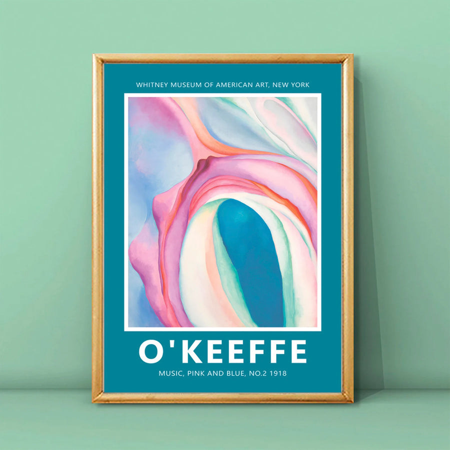 Georgia O'Keeffe - Music, Pink and Blue, 1918.