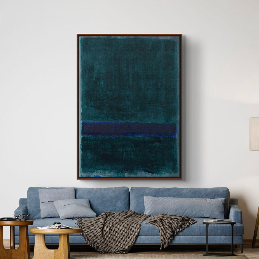 Azul sobre lienzo verde - Mark Rothko