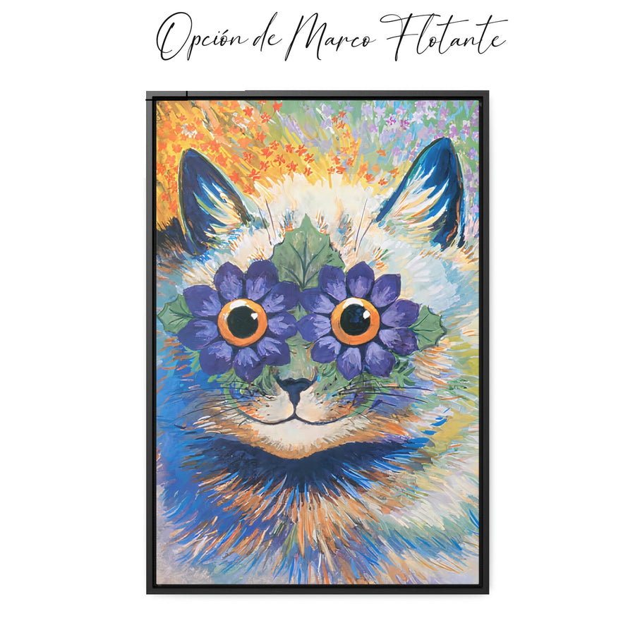 Psychedelic Flower Cat - Louis Wain