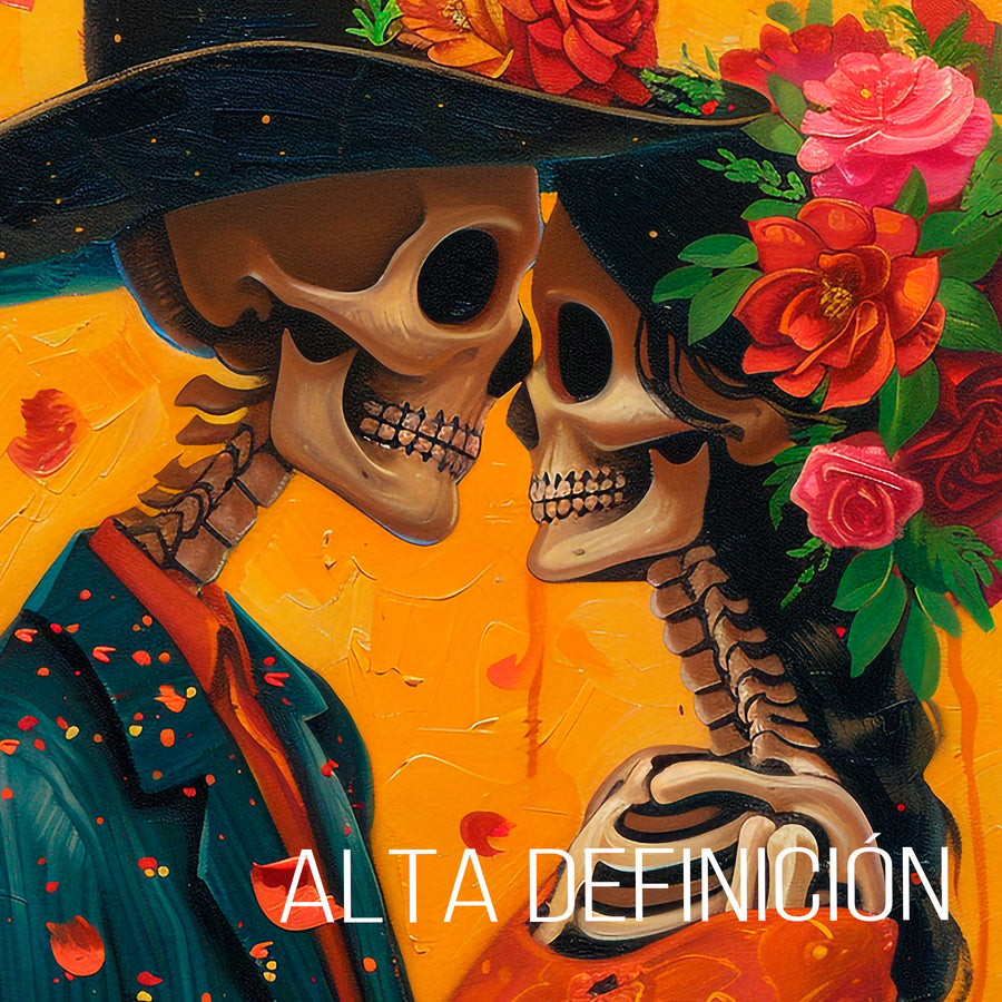 Pareja Día de Muertos