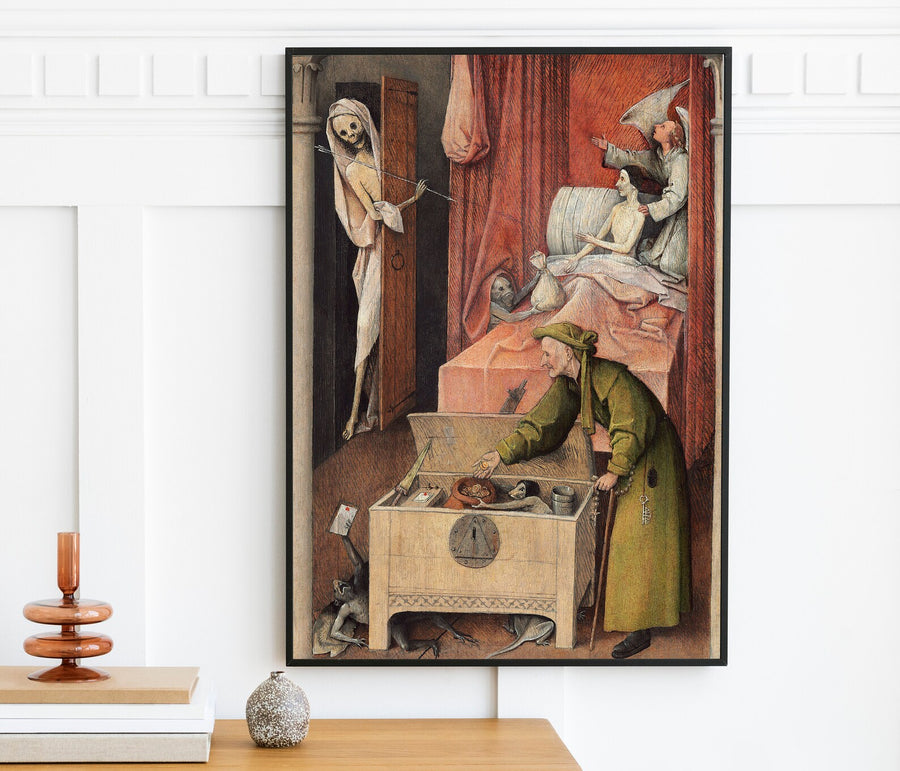 La muerte y el extracto del avaro (1490) - Hieronymus Bosch