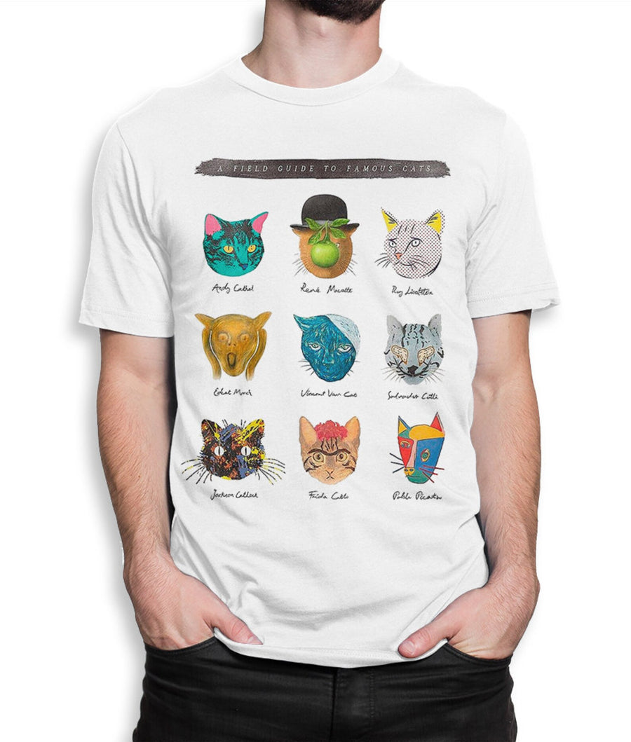 Famous Artist Cats - Playera de manga corta