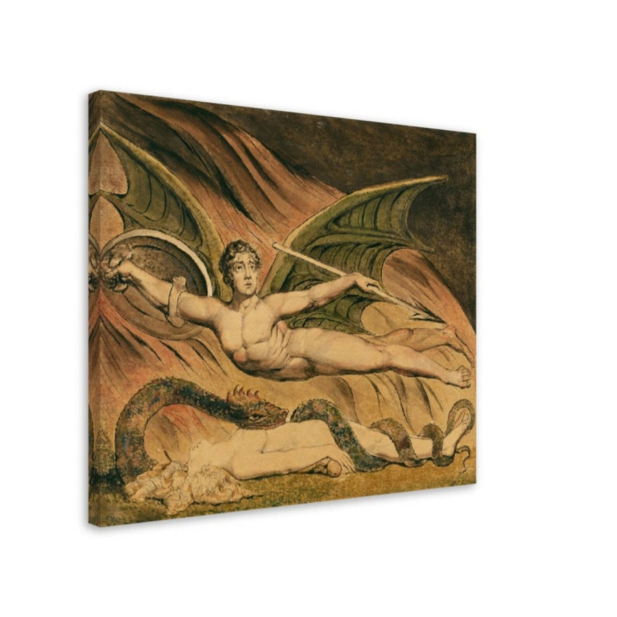 Satanás regocijándose por Eva (1795)  - William Blake
