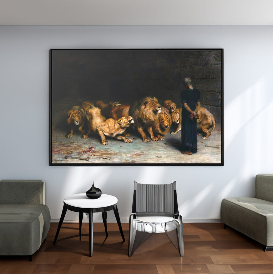 Daniel en el foso de los leones (1872) - Briton Riviere