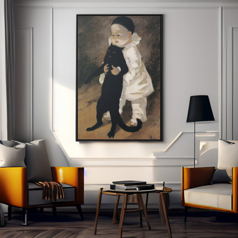 Pierrot y el gato - Théophile Steinlen (1889)