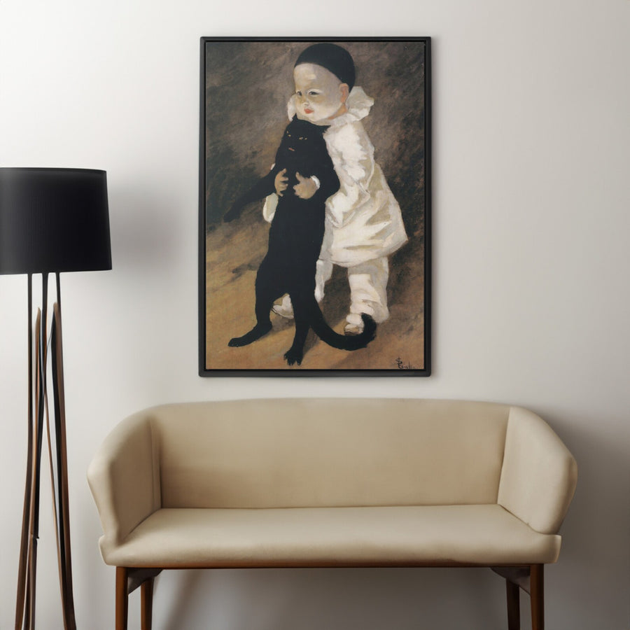 Pierrot y el gato - Théophile Steinlen (1889)