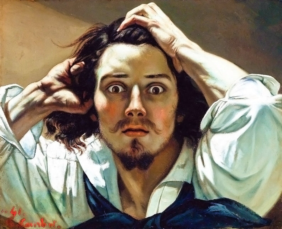 El hombre desesperado - Gustave Courbet