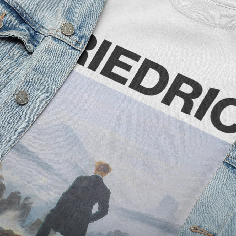 Wanderer above the Sea of Fog, Caspar David Friedrich- Playera de manga corta