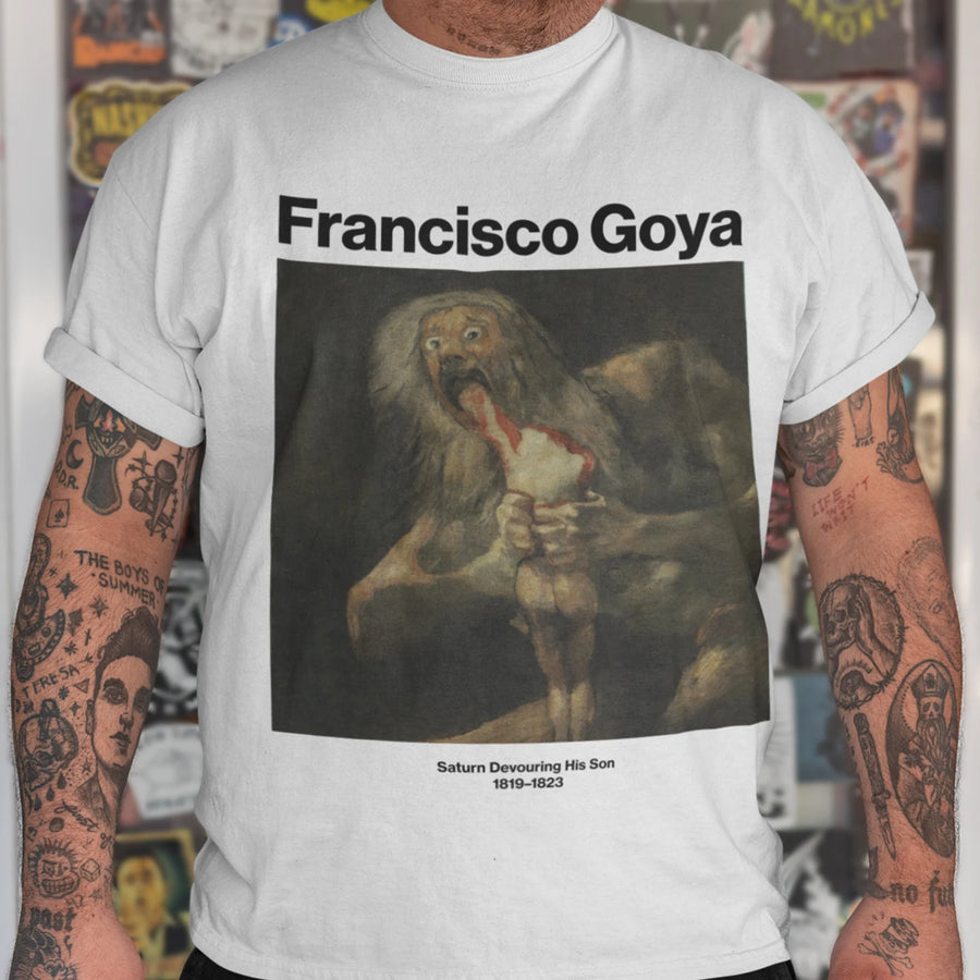 Saturno Devorando a su Hijo, Francisco De Goya - Playera de manga corta