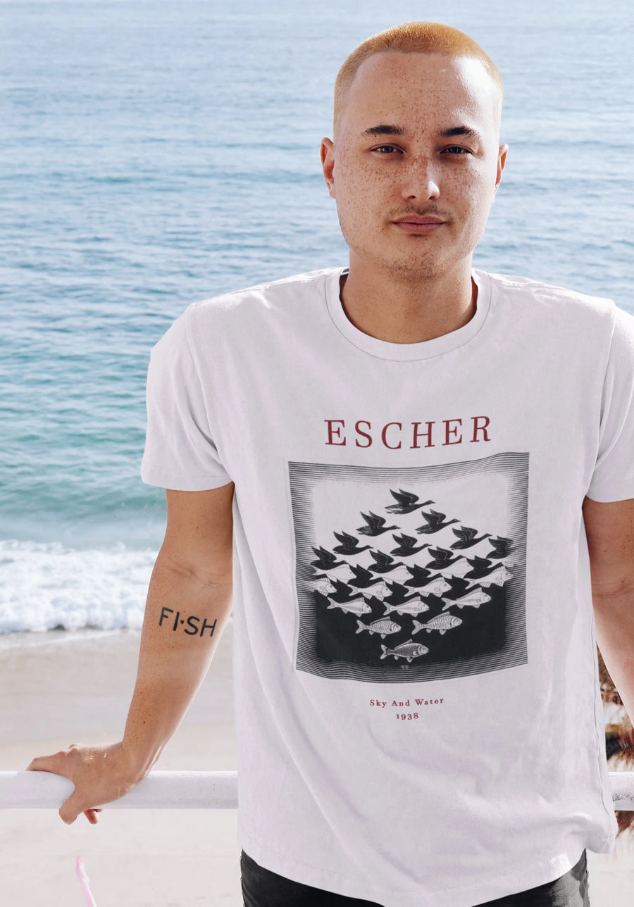 Escher Cielo y Agua, Metamorfosis - Playera de manga corta