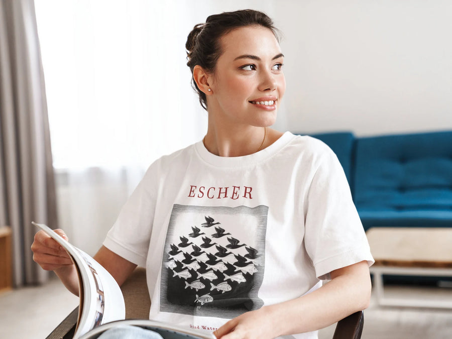 Escher Cielo y Agua, Metamorfosis - Playera de manga corta