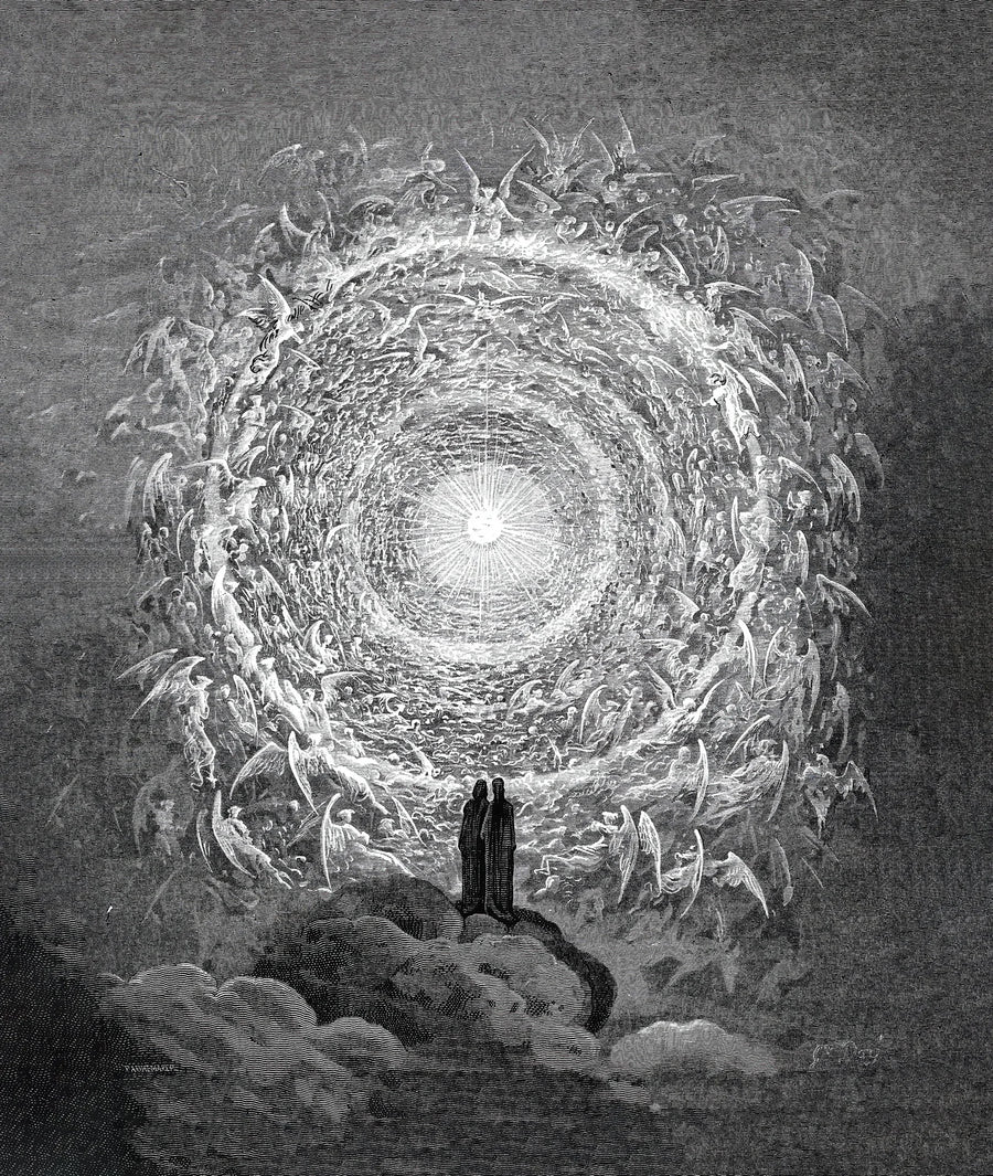 La rosa blanca (Paraíso Divina Comedia Dante)  - Gustave Doré