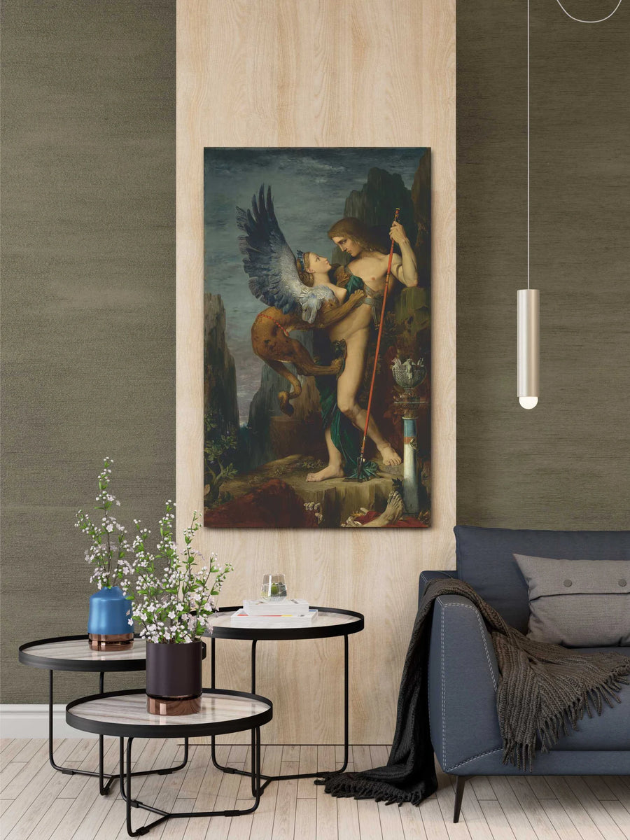 Edipo y la esfinge  - Gustave Moreau