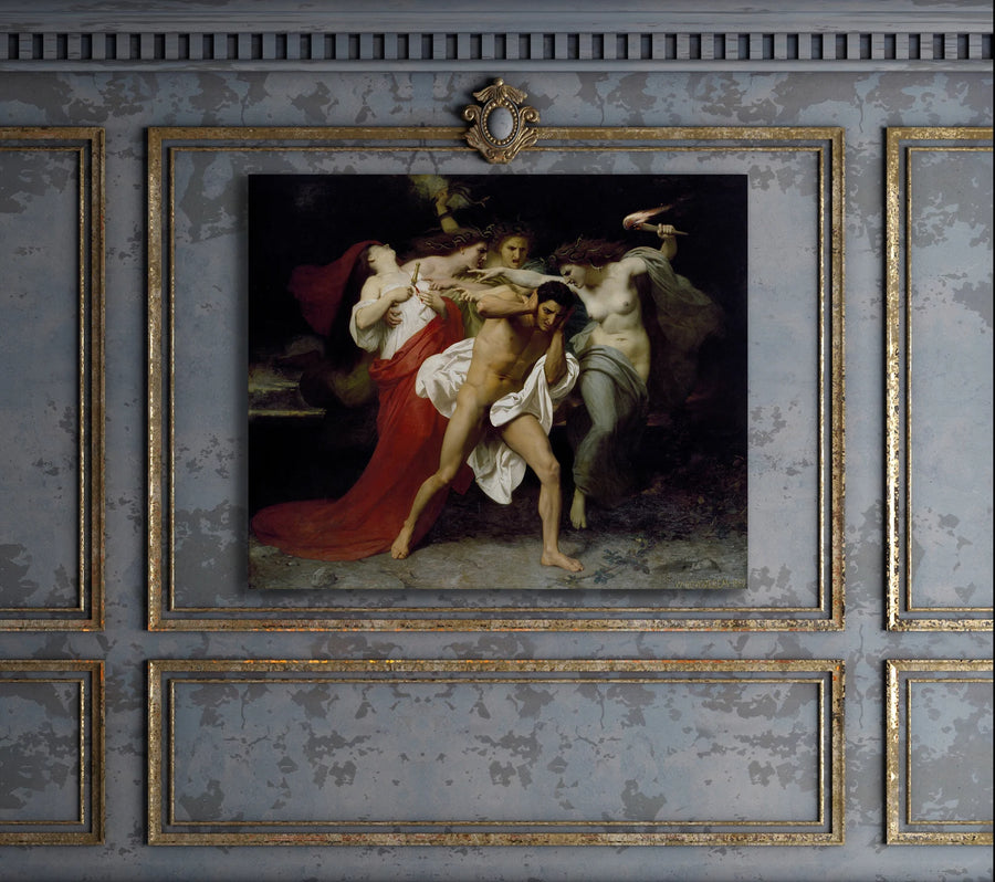Orestes perseguido por las furias- William Adolphe Bouguereau (1862)