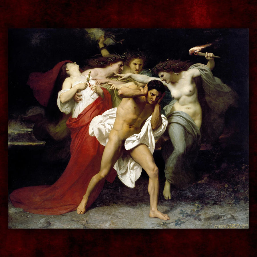 Orestes perseguido por las furias- William Adolphe Bouguereau (1862)
