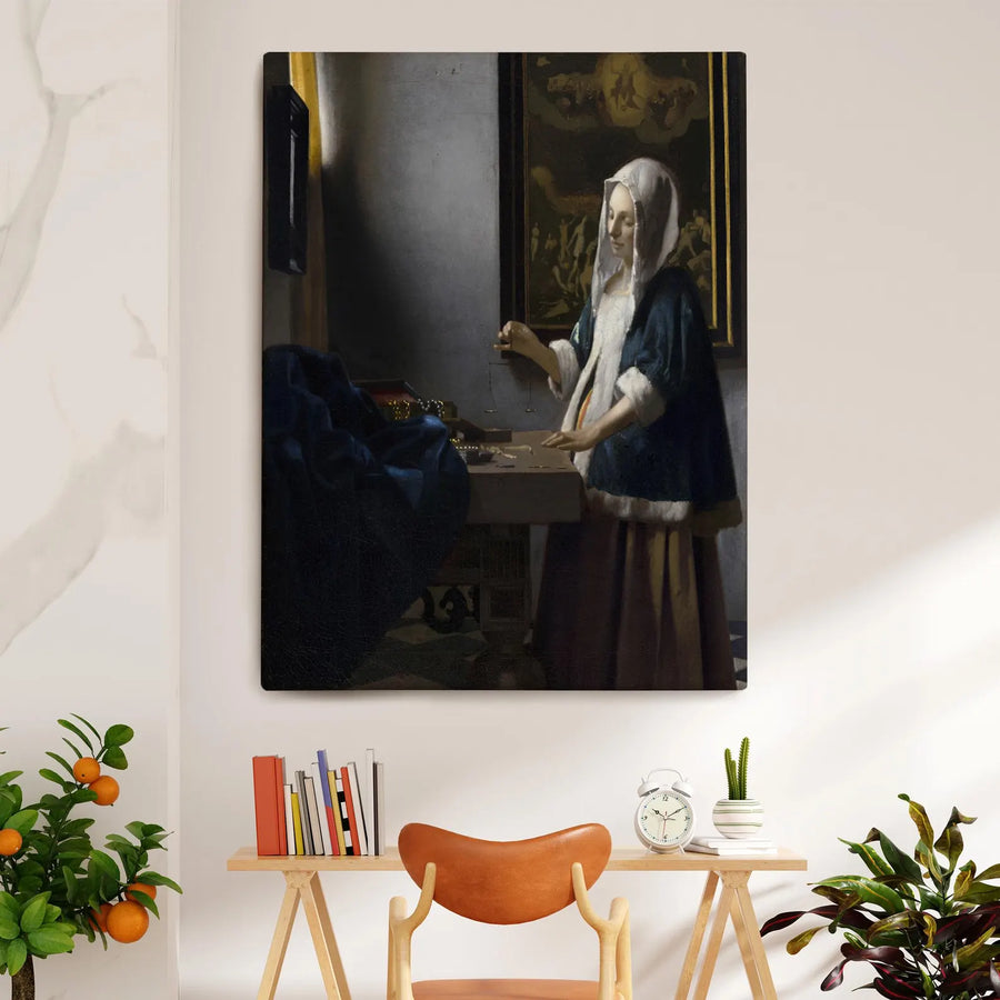 Mujer sosteniendo una balanza - Johannes Vermeer