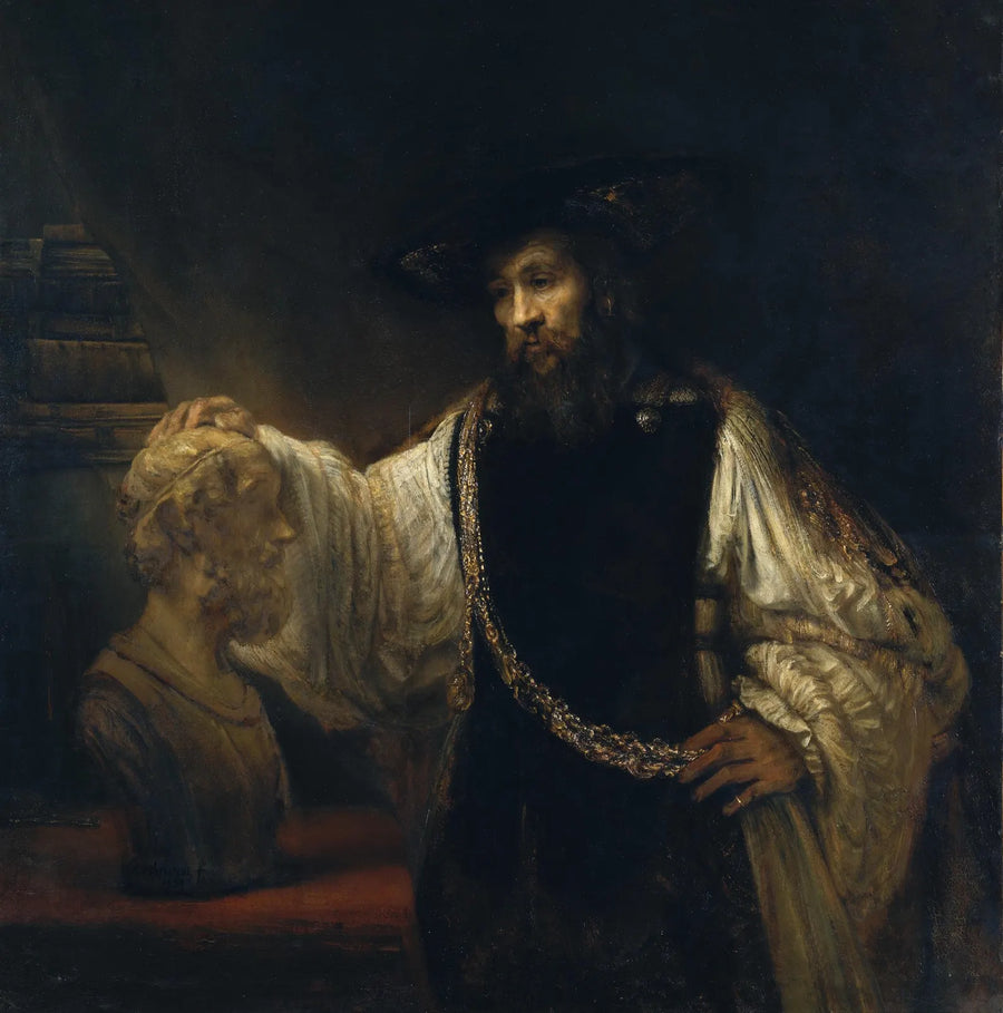 Aristóteles con un busto de Homero - Rembrandt