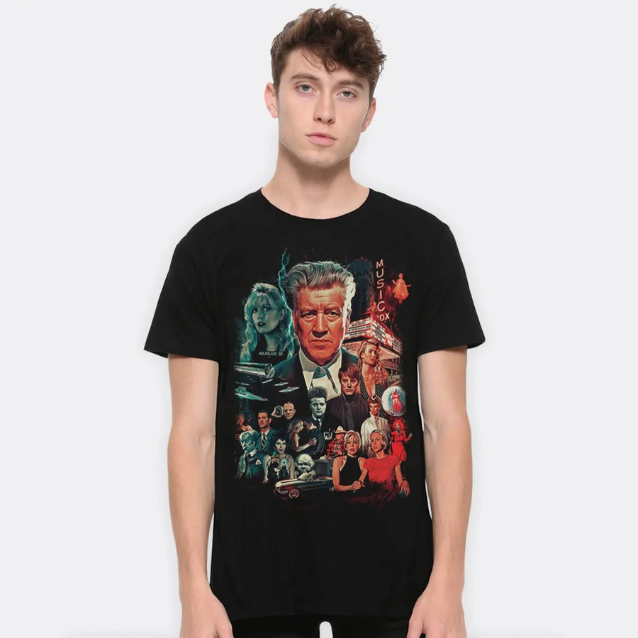 David Lynch Movies - Playera de manga corta