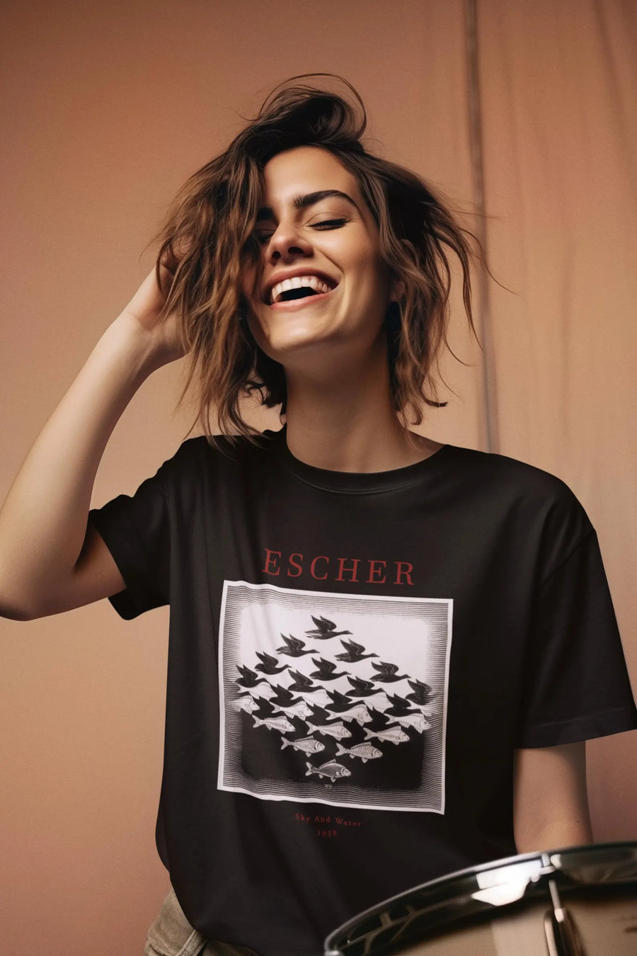 Escher Cielo y Agua, Metamorfosis - Playera de manga corta