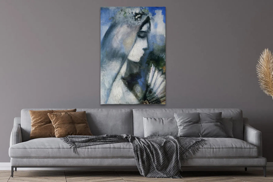 Novia con abanico - Marc Chagall