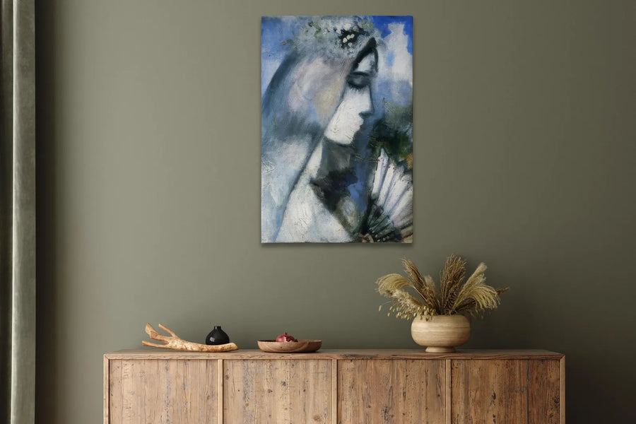 Novia con abanico - Marc Chagall