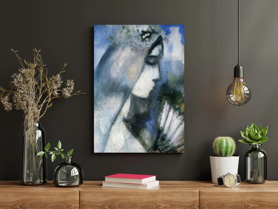 Novia con abanico - Marc Chagall