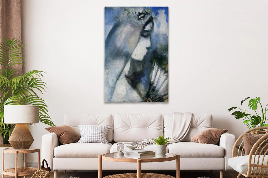 Novia con abanico - Marc Chagall