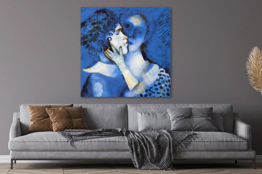 Amantes del azul - Marc Chagall