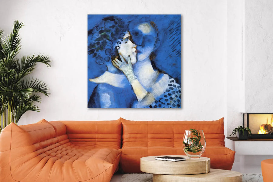 Amantes del azul - Marc Chagall