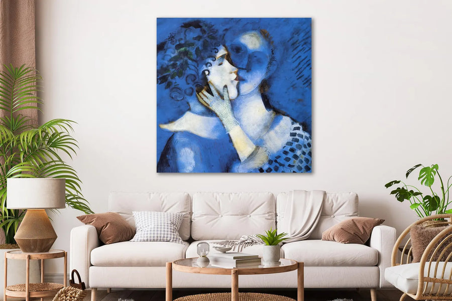 Amantes del azul - Marc Chagall