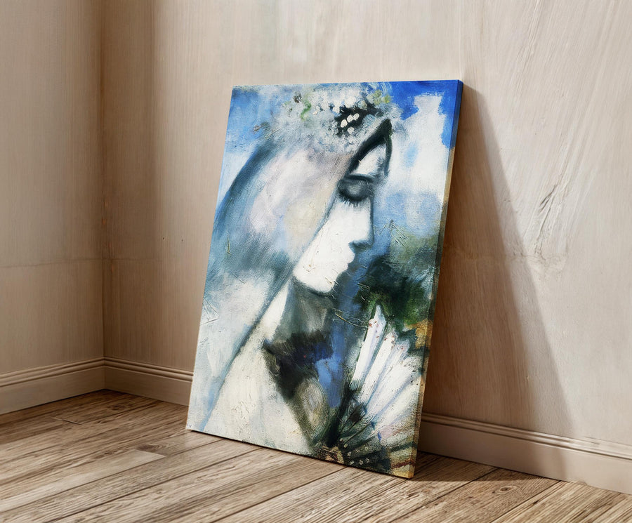 Novia con abanico - Marc Chagall
