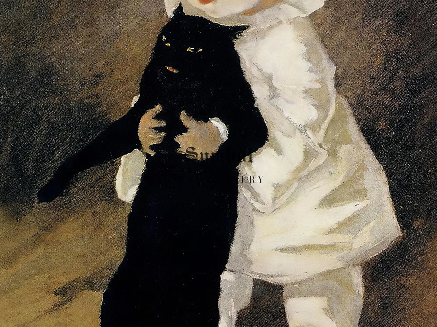 Pierrot y el gato - Théophile Steinlen (1889)