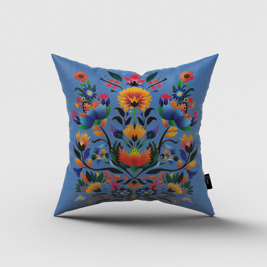 Floral Folclore Mexicano Azul