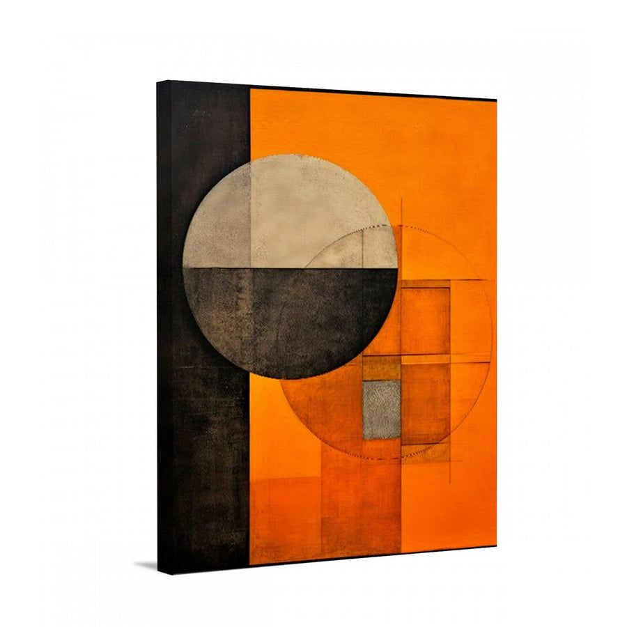 Mid Century Abstract Orange