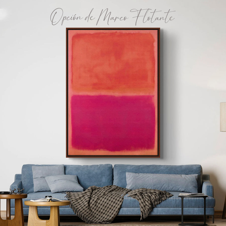 Rojo - Mark Rothko - Cuadro Minimalista Decorativo