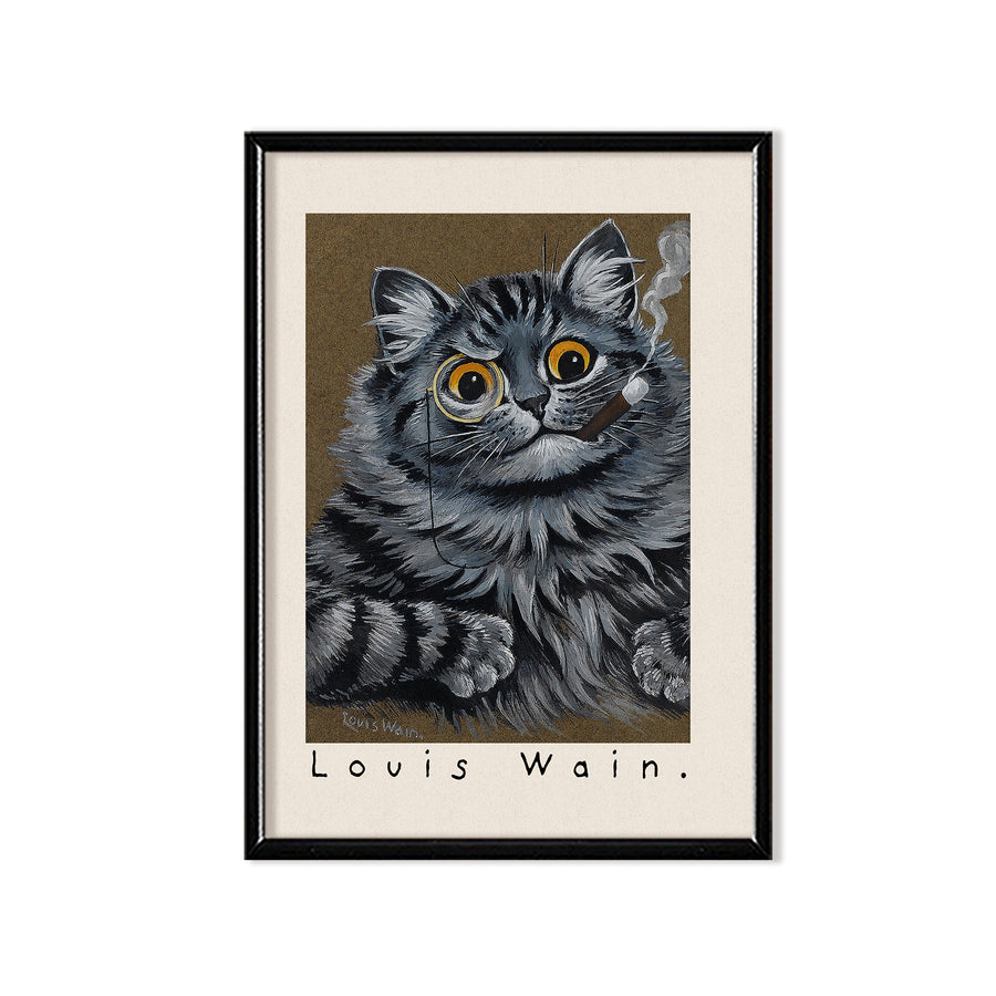 Cat Smoking - Louis Wain