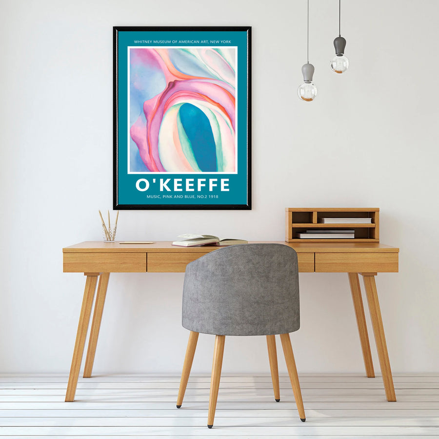 Georgia O'Keeffe - Music, Pink and Blue, 1918.