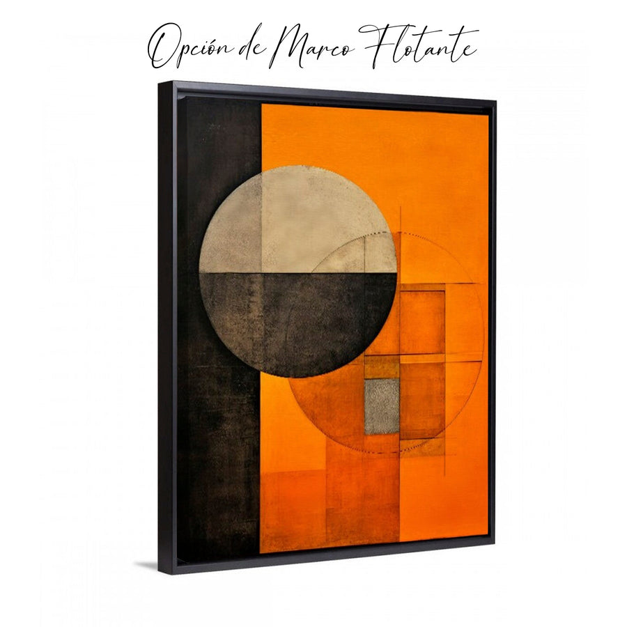 Mid Century Abstract Orange