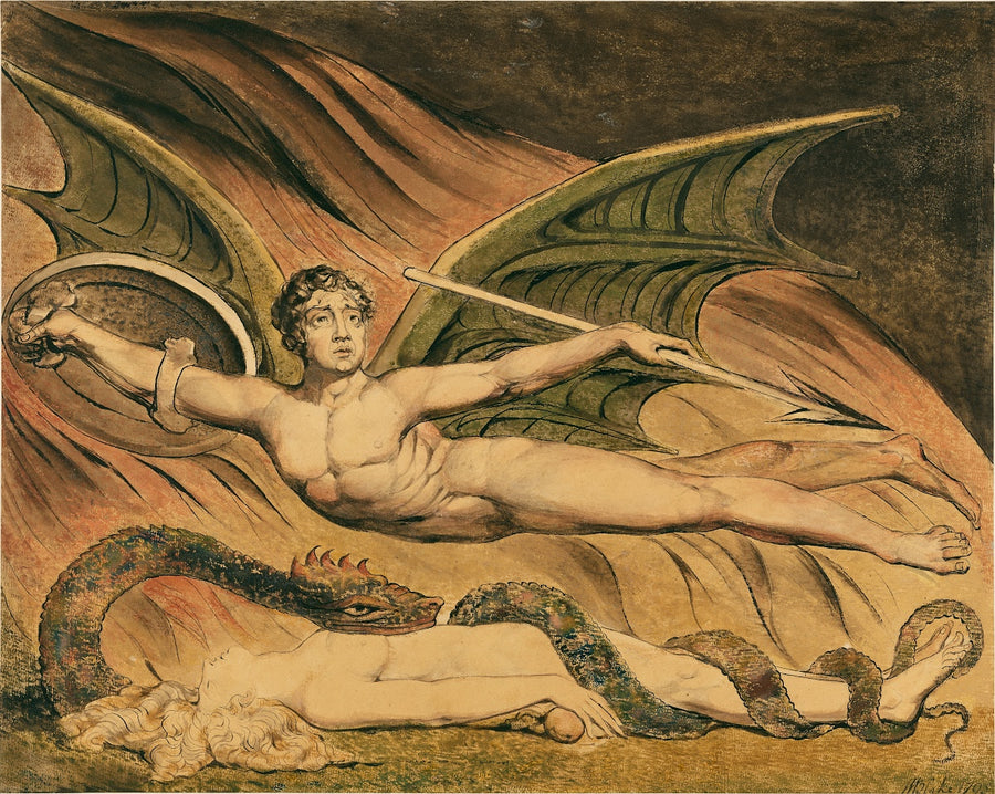 Satanás regocijándose por Eva (1795)  - William Blake