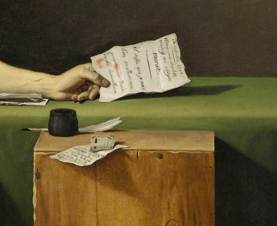 La muerte de Marat  - Jacques-Louis David