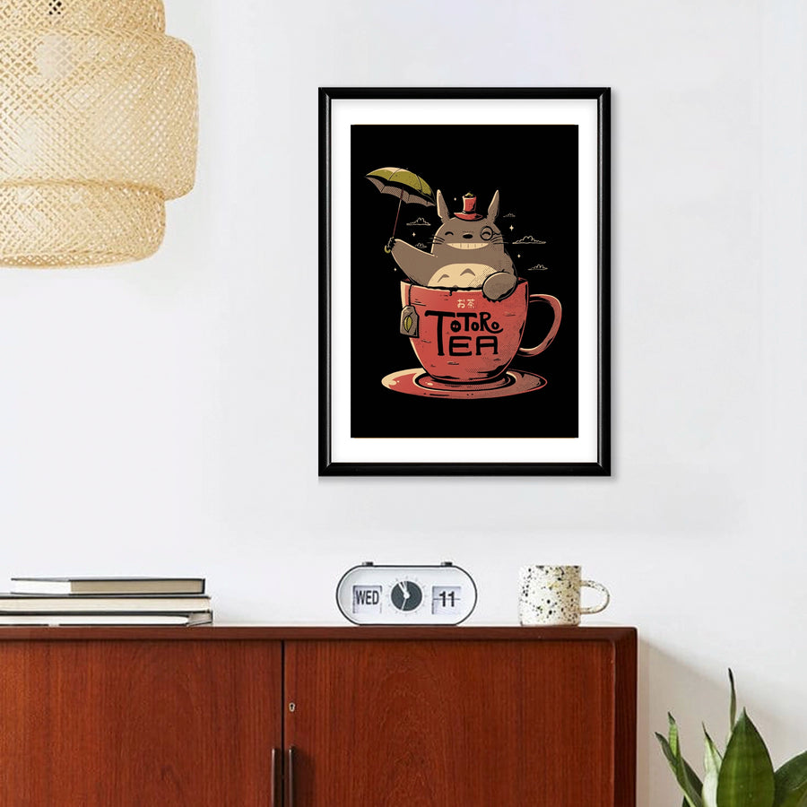 Totoro Tea Cuadro Decorativo