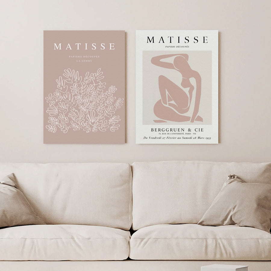 Cuadros Matisse Neutral Blush Pink Minimalista