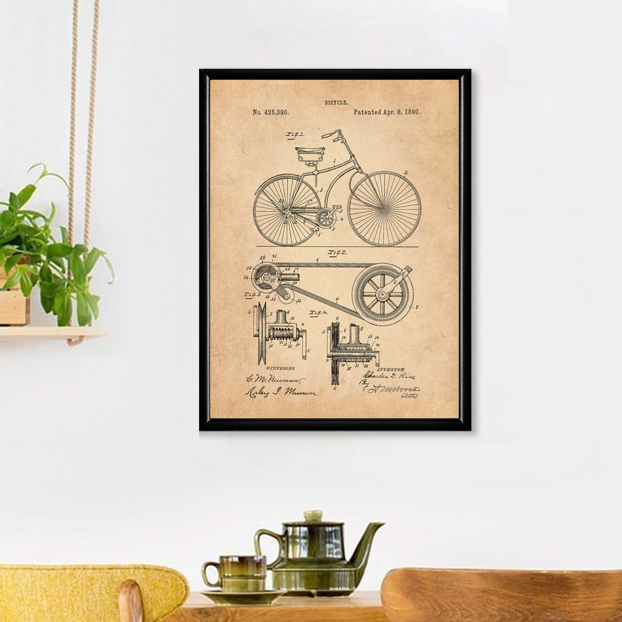 Vintage Bicycle Patent